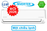 Máy lạnh Sharp Inverter 1.5 HP AH-X13DEW