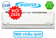 Máy lạnh Sharp Inverter 1.5 HP AH-X13CEW