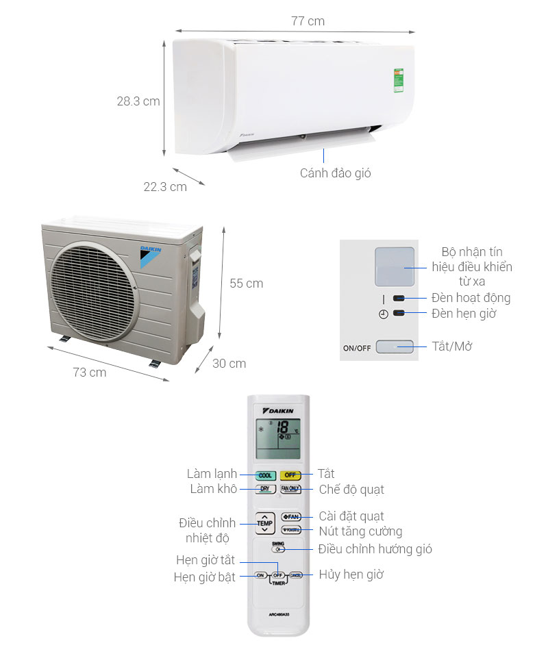 Máy điều hòa Daikin FTC35NV1V