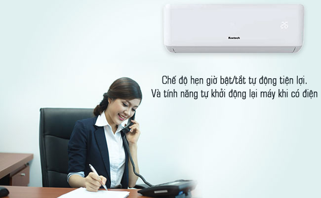 Tính năng hẹn giờ và tự khởi động lại máy khi có điện