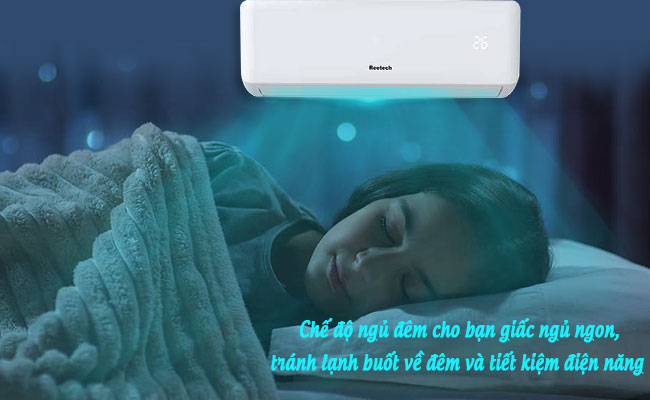 Chế độ ngủ đêm máy lạnh Reetech