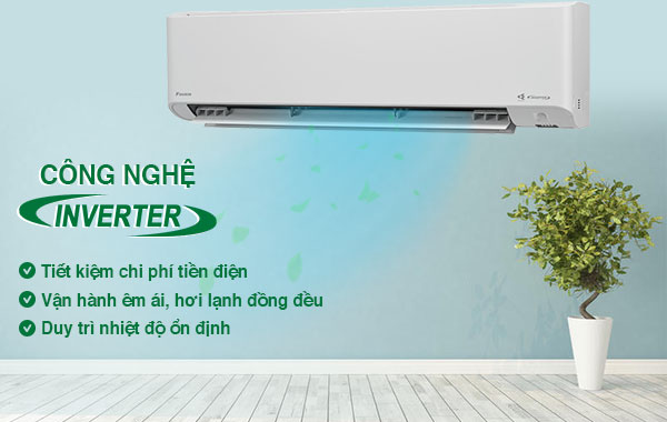 Máy lạnh Daikin Inverter 2.5 HP FTKY60WVMV - Công nghệ inverter tiết kiệm điện