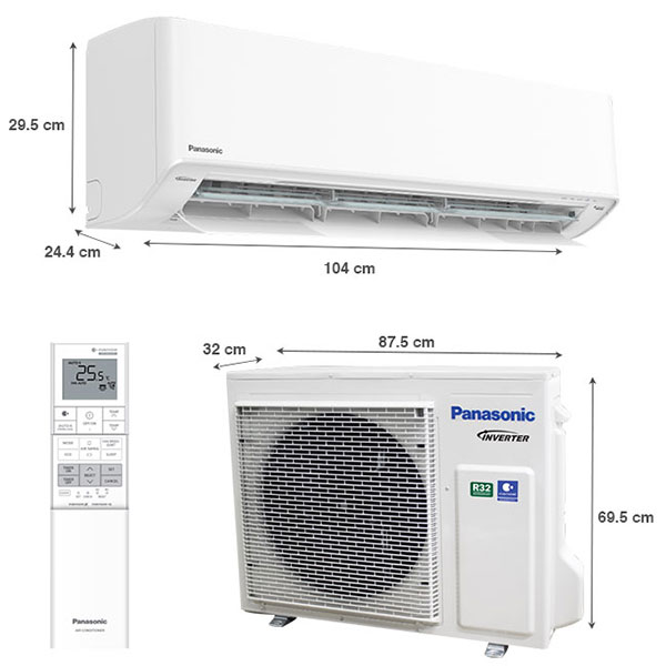 Máy lạnh Panasonic Inverter 2.5 HP CU/CS-U24XKH-8 - được nhập khẩu nguyên chiếc từ Malaysia